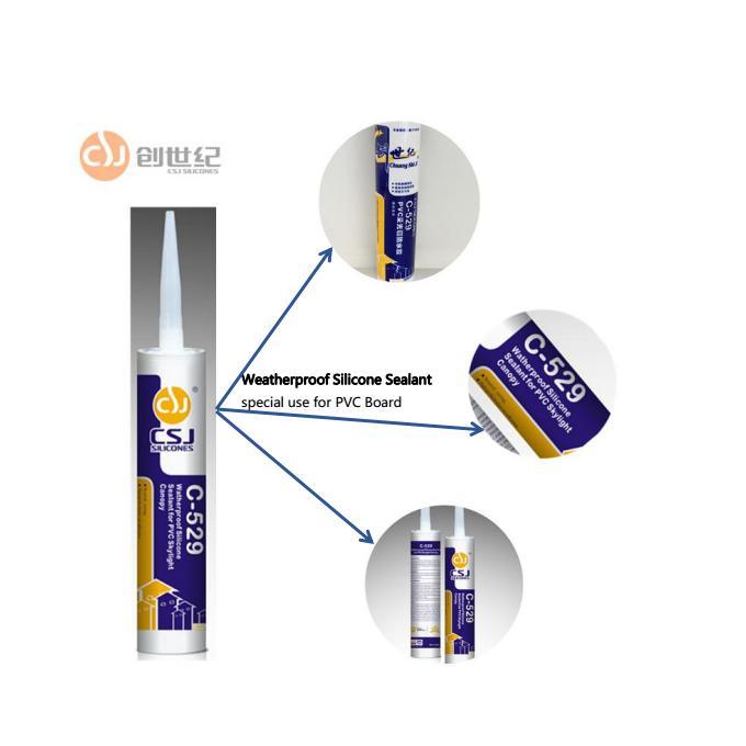C-529 Construction Adhesives for PVC Neutral Adhesive Silicone
