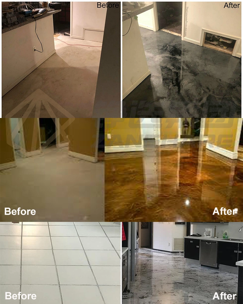 Zanshare Chemicals Epoxy Resin Epoxy-Coated Concrete Floor Paint Decorative Epoxy Flooring Coatings