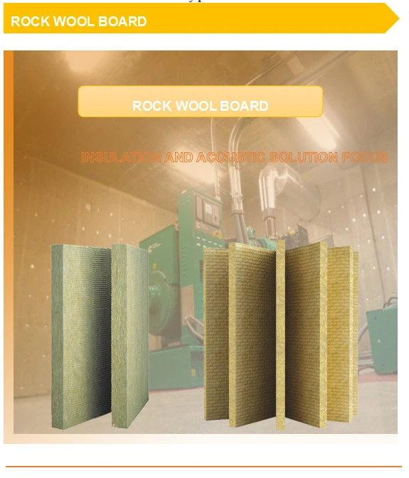 Isoking Soundproof Fireproof Basalt Wool Slab Rock Wool Panel Board