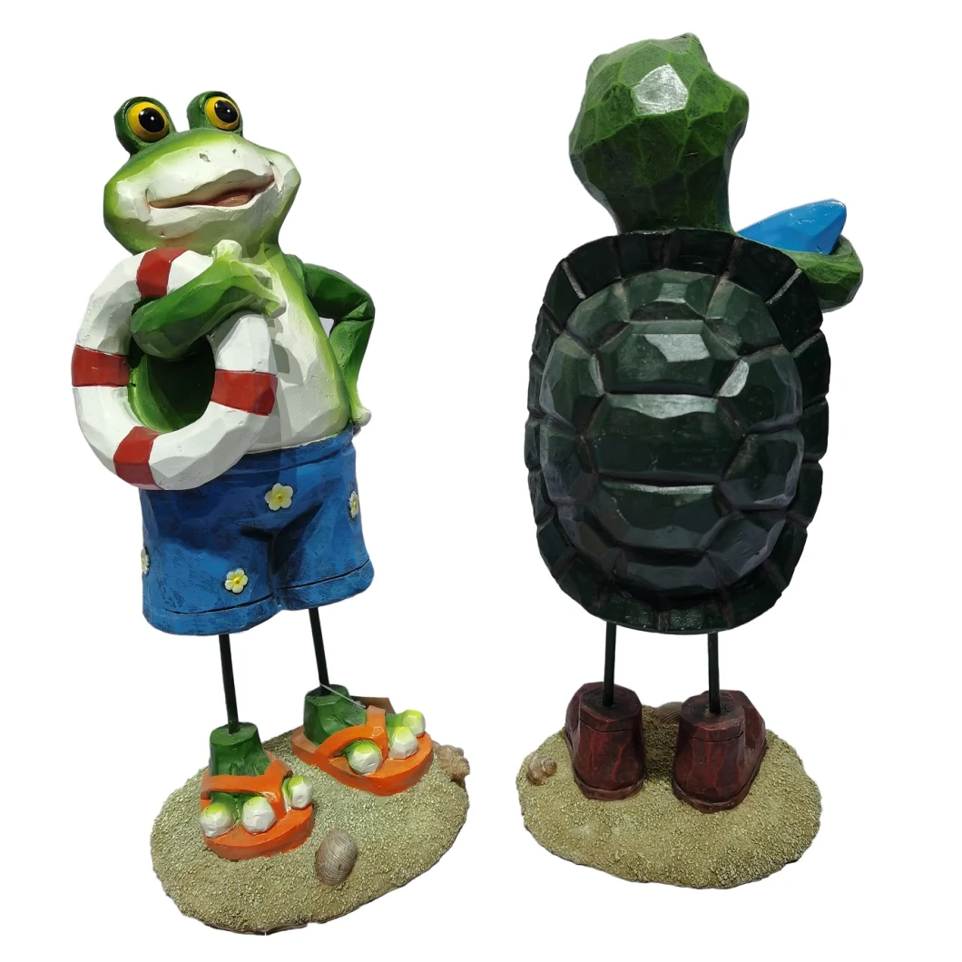 Resin Craft Eco-Friendly Painting Customer Size Sea Turtle for Tourist Souvenir