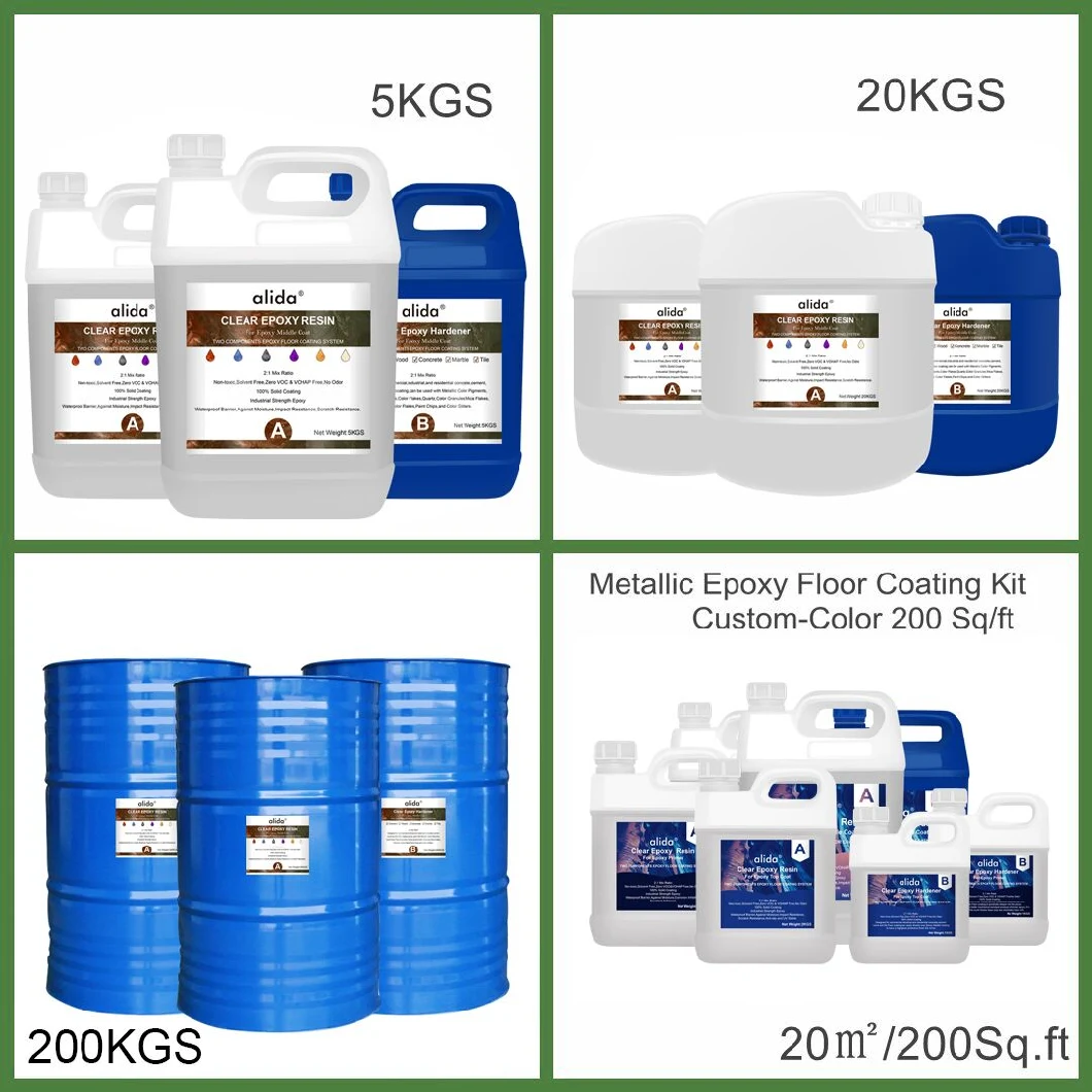 Paint Floor Epoxy Liquid Glass Epoxy Resin 3D Flooring Epoxy Resin for Restroom Bathroom