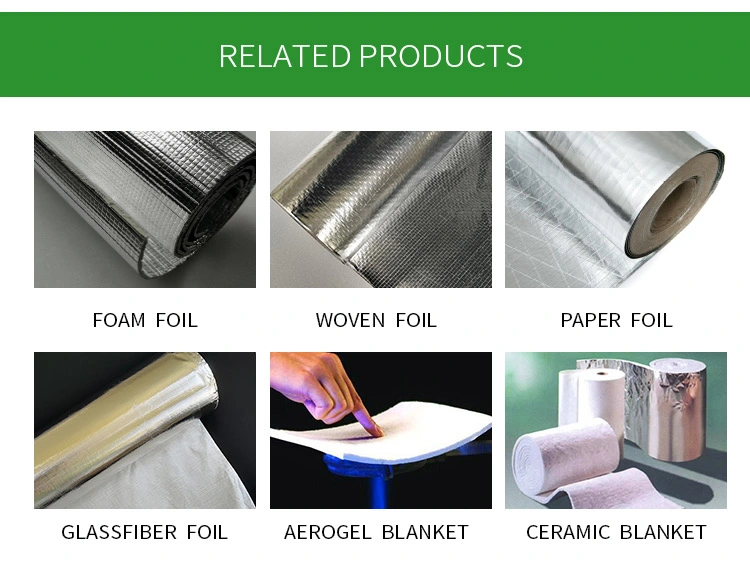 Roof Insulation Foil Covered Insulation Green Foam Board Heat Insulation Blanket for Building Thermal Insulation