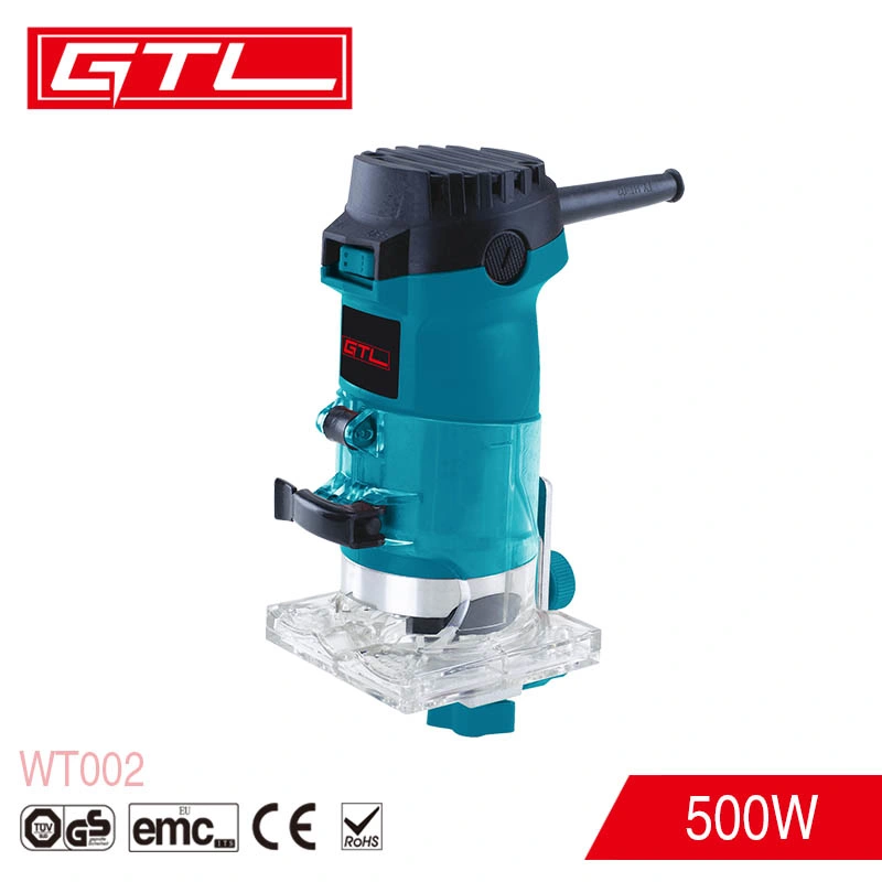 500W Power Router Woodworking Plunge Laminate Wood Edge Trimmer for Wood Cutting, Trimming (WT002)