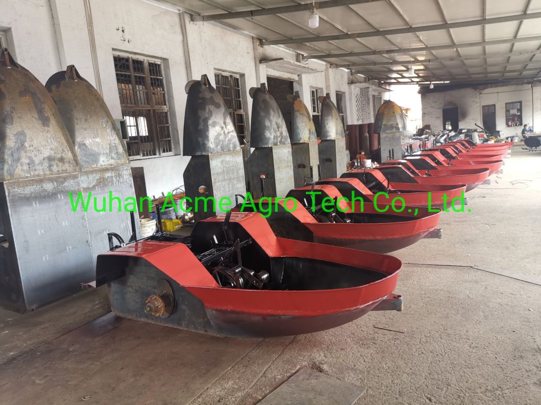 Paddy Field Tractor, Paddy Field Boat Tractor Paddy Tire Farm Boat Tractor for Rice Field Cultivation