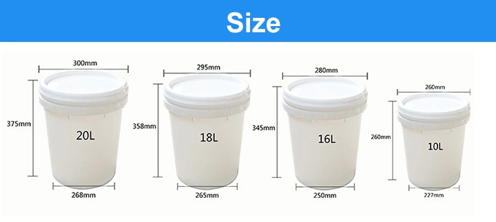 Stocked Eco-Friendly Feature and Buckets Type Plastic Paint Pail, Plastic Bucket with Lid