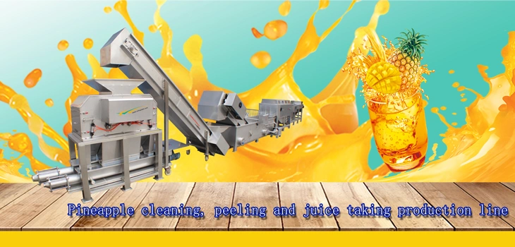 Juice Maker Press Pineapple Peeling and Juicing Machine Pineapple Peeling and Juicing Production Line
