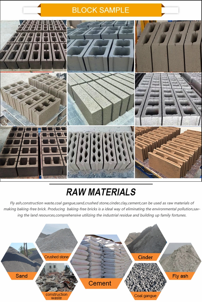Weda Qm4-28 Type Egg Layer Concrete Block Making Machinery/Brick Making Laying Brick Machinery