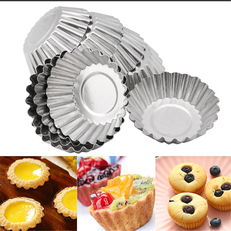FDA Non-Stick Aluminium Alloy Cake Mould Baking Tool Cupcake Egg Tart Fruit Tart Mould