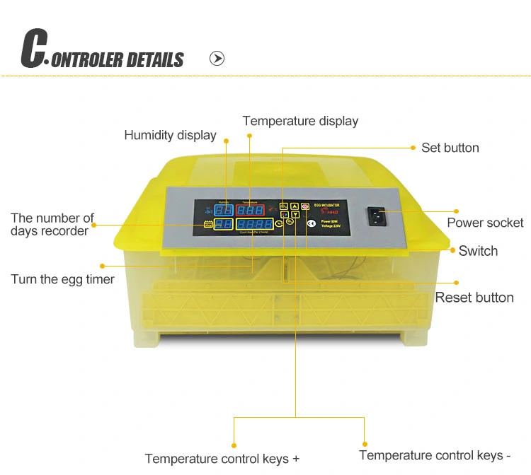 Full Automatic CE Approved Mini Egg Incubator for Quail Eggs