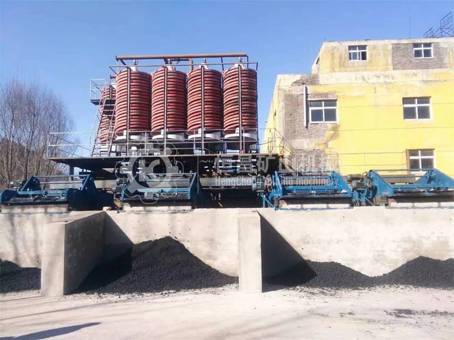 Mining Equipment Gravity Separator Mineral Wash Plant Fiberglass Spiral Chute Separator Machine