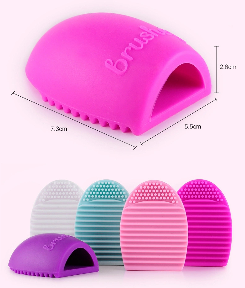 New Beauty Supplies Silicone Heart-Shaped Cleaning Egg Makeup Brush Cleaning Tools
