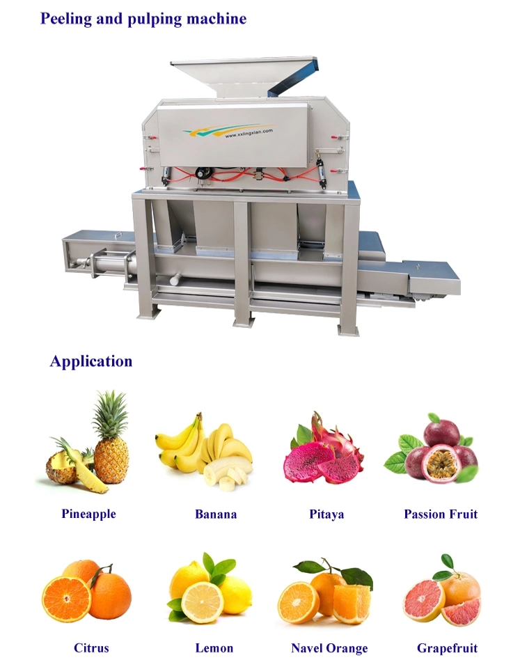 Pineapple Juice Squeezer Machine Pineapple Peeling and Juicing Machine Pineapple Peeling and Juicing Production Line