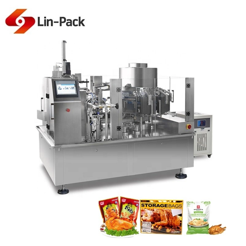 Automatic Premade Pouch Meat Egg Pickle Snack Vacuum Packing Machine