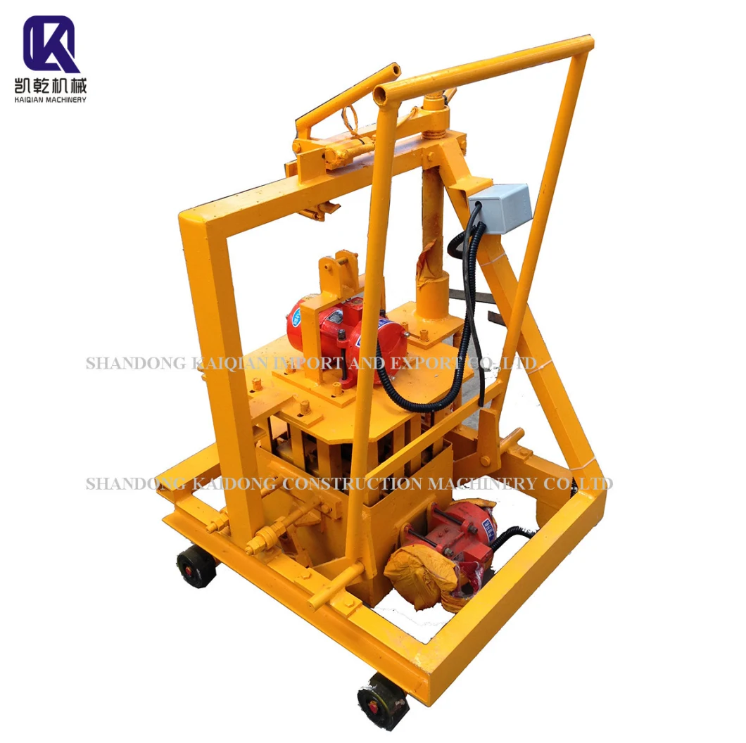 Qtm2-45 Small Moving Egg Laying Concrete Hollow Solid Block Making Machine Price