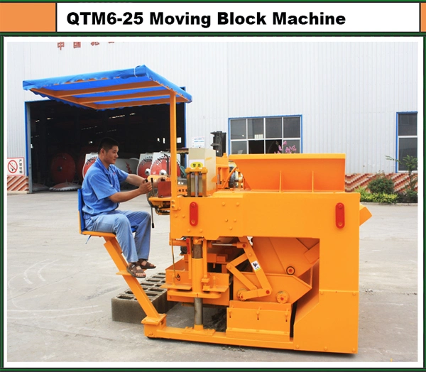 Qtm6-25 Dongyue Concrete Hollow Block Making Machine and Cement Egg Laying Brick Machinery
