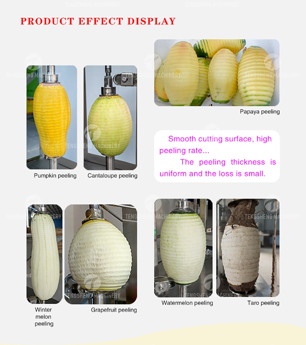 Cantaloupe Peeling Machine Automatic Papaya Grapefruit Pomelo Watermelon Coconut Melon Peeling Machine (TS-P80)