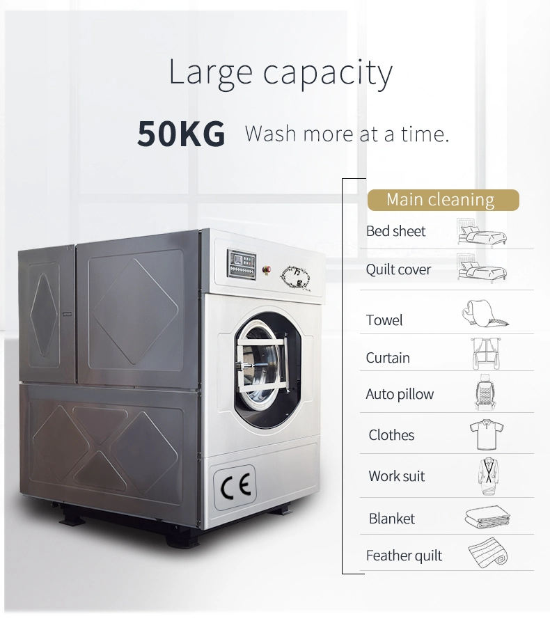 Stainless Steel Coin Operated Laundry Washing Machine/Industrial Washing/Cleaning Machine