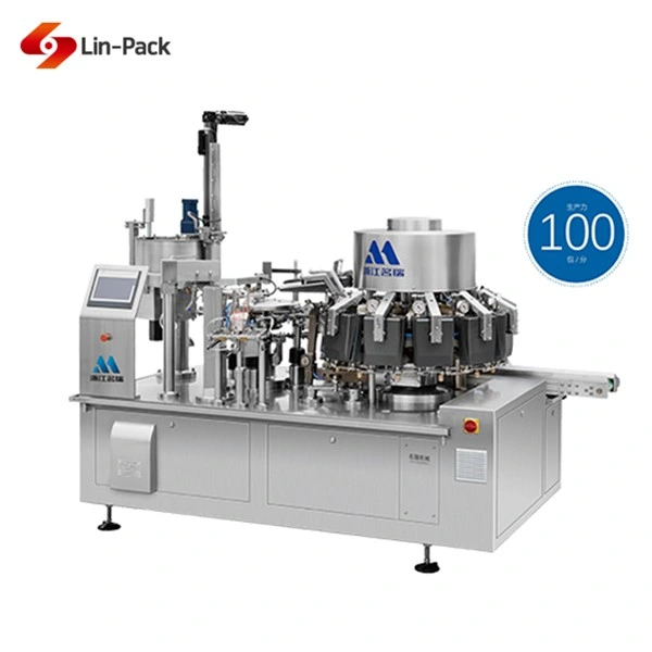 Automatic High Speed Small Pouch Egg Rotary Vacuum Packing Machine