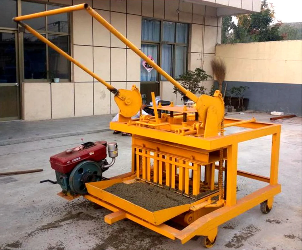 Qm4-45 Movable Egg Laying Concrete Home Appliance High Quality Hollow Brick Making Machine