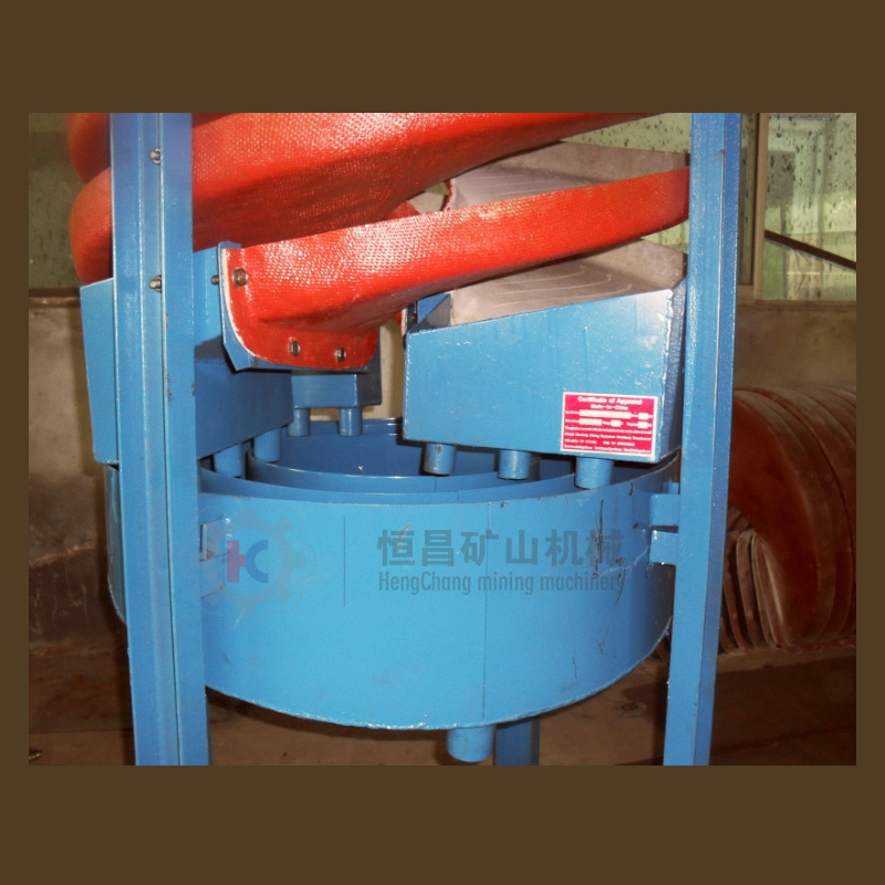Mining Equipment Gravity Separator Mineral Wash Plant Fiberglass Spiral Chute Separator Machine