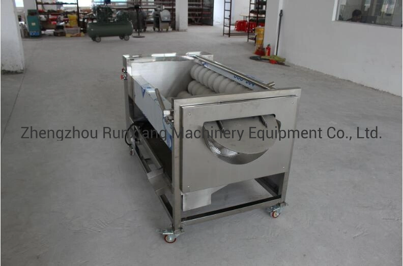 Commercial Fruit Vegetable Ginger Washing Carrot Cleaning Apple Washer Cassava Peeling Sweet Potato Peeling Machine