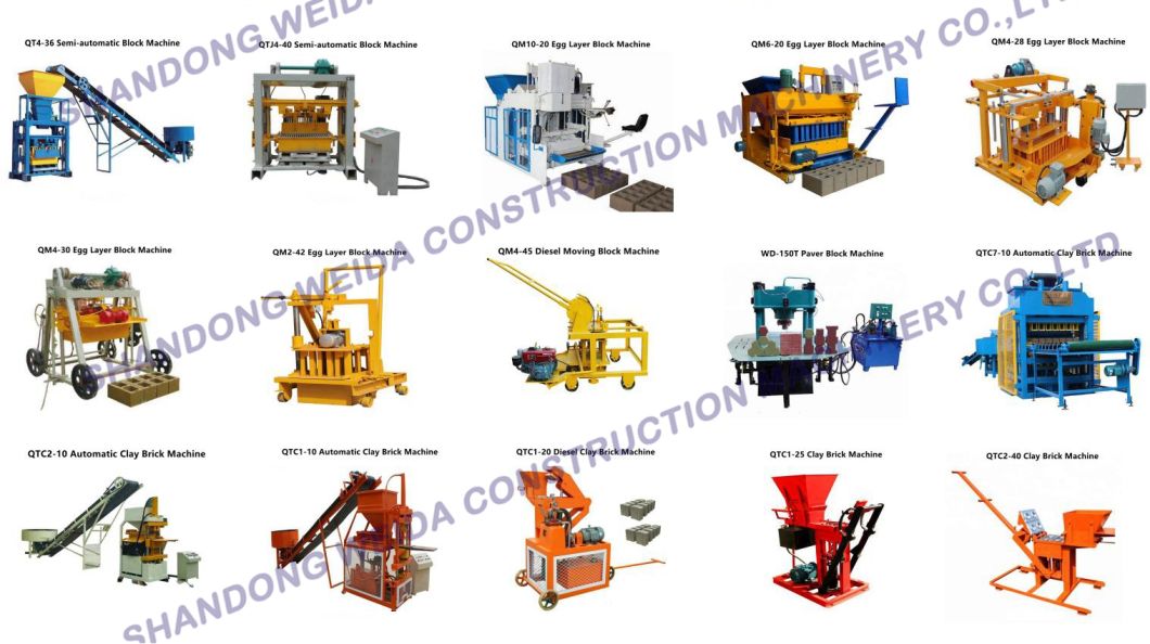 Qtm6-20 Equipment for Business at Home Egg Layer Block Machine