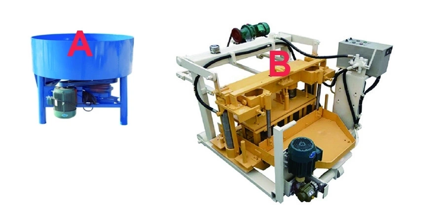 Weda Qm4-28 Type Egg Layer Concrete Block Making Machinery/Brick Making Laying Brick Machinery