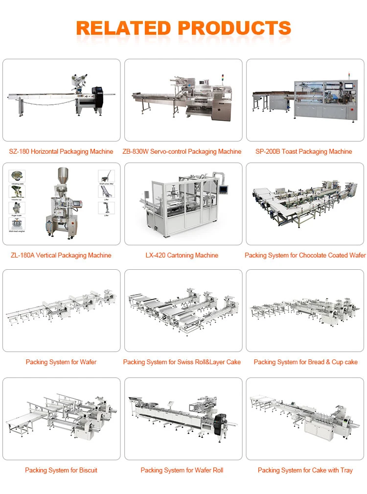 Machinery Biscuit on Edge Packing Machine Biscuits Flow Food and Snack Packing Machinery