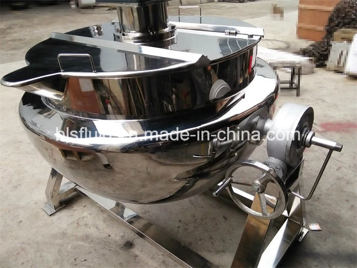 Zhejiang Bls Steam Tilting Jacketed Jam Cooking Boiling Kettle Stainless Steel Chocolate Holding Pot