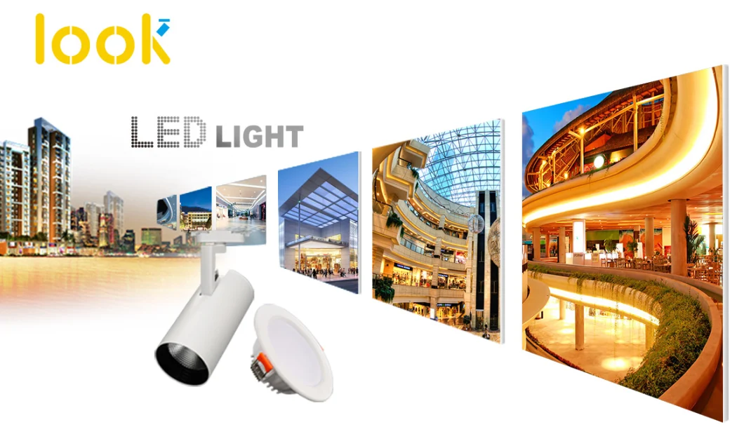 Modern Dimmable Track Light Head 35W LED Track Lighting Heads Zoom Adjustment LED Ceiling Light