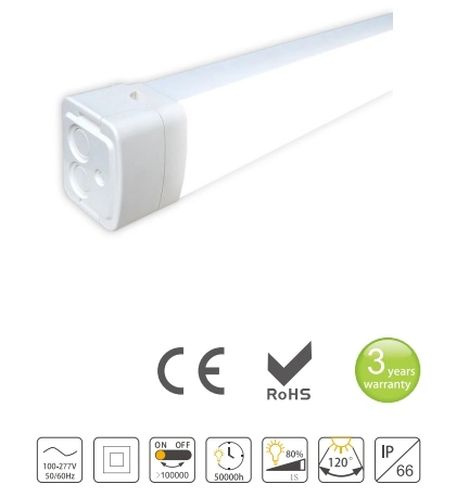 Waterproof Industrial LED Lighting IP65 Tri-Proof LED Light Waterproof Linear Batten Lamp