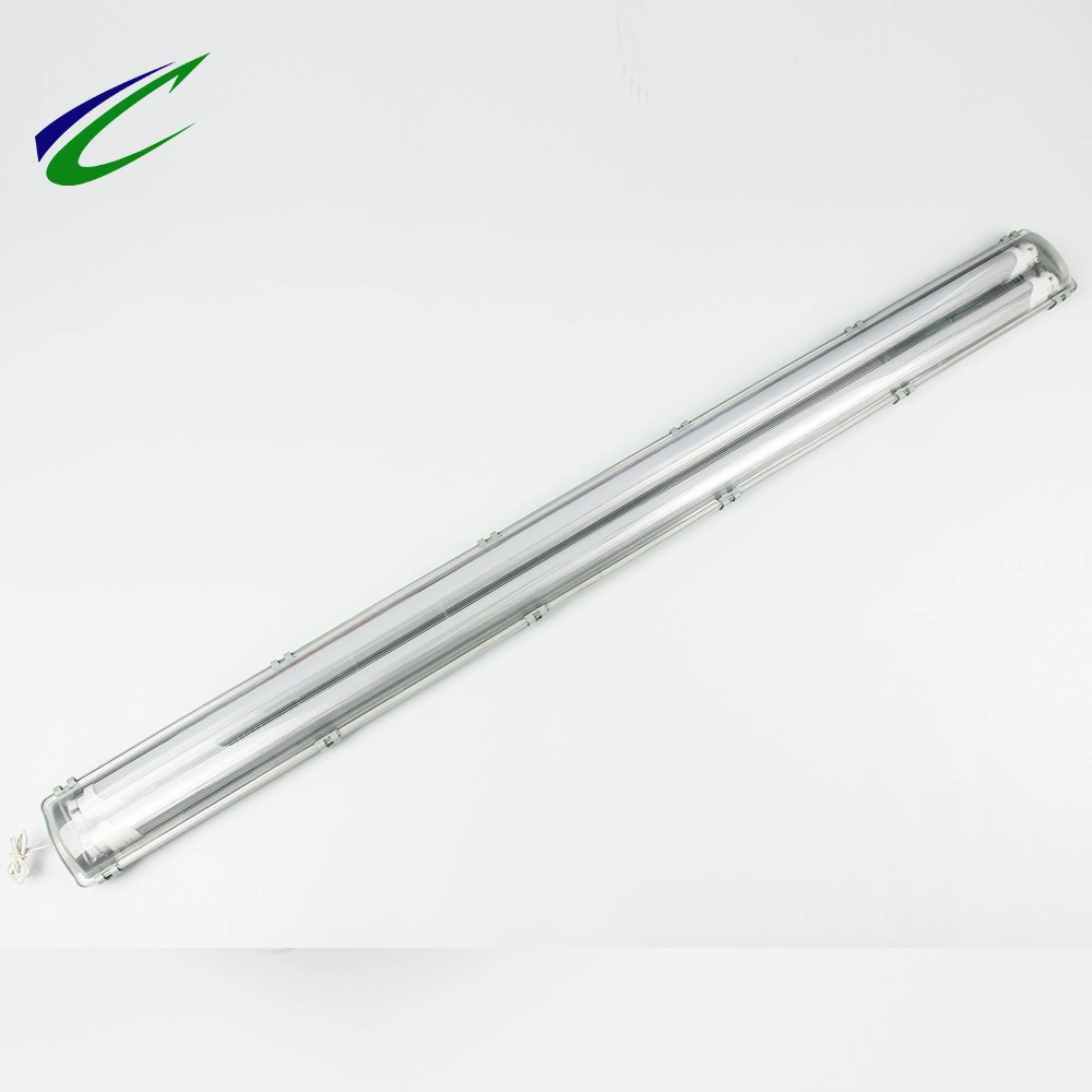 LED Tri-Proof Light Waterproof Light with Double LED Tube Vapor Tight Light Waterproof Lighting Fixtures