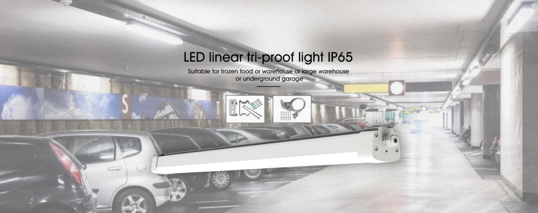 IP65 Tri-Proof LED Lights 40W 1200mm