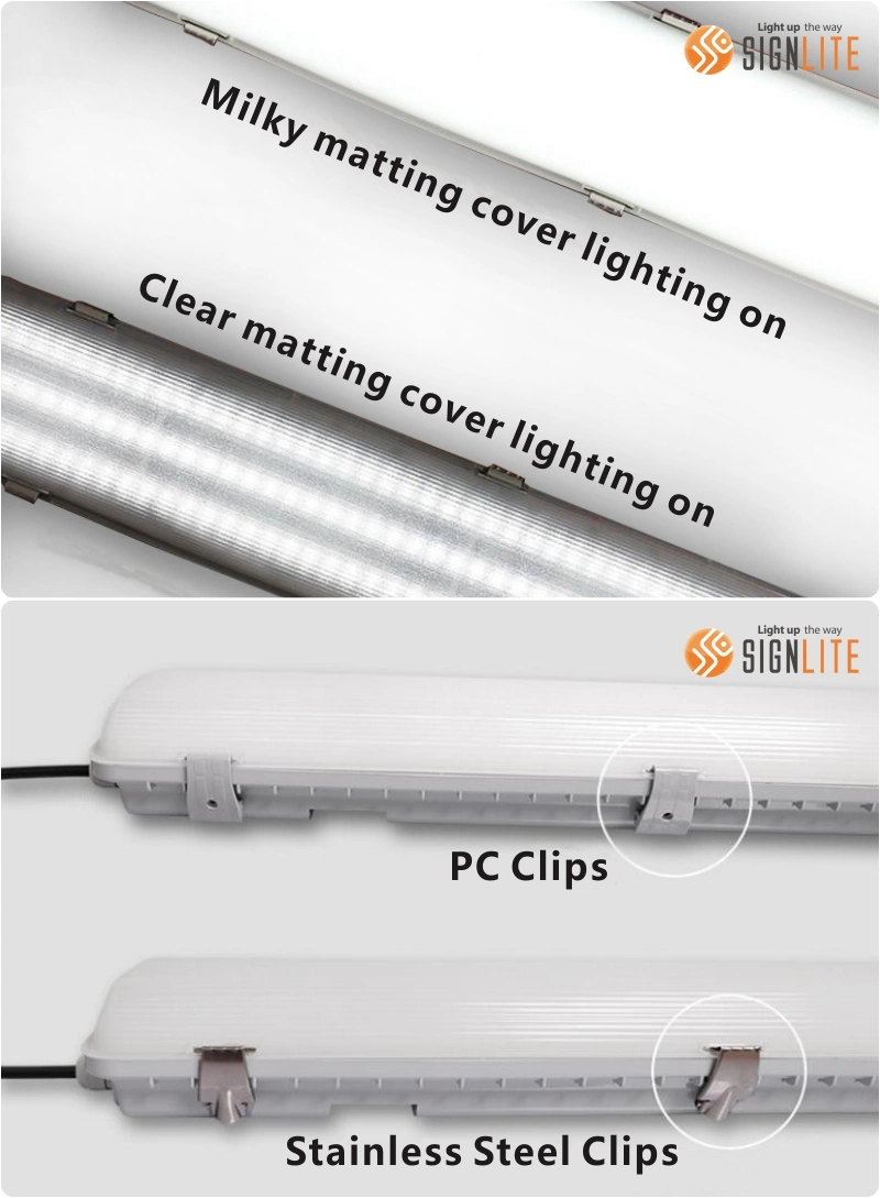 Linear Batten LED Tri-Proof Light Waterproof Vapor-Tigh Fixture IP65 LED Tri-Proof Light