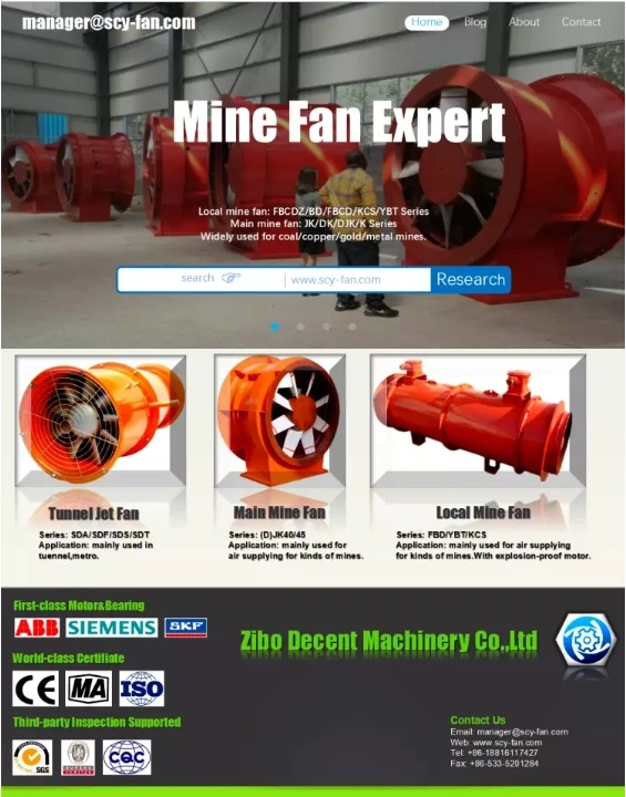 8-32 Inch High Performance Explosion-Proof Air Ventilator Mining Fan Explosion Proof Axial Fan