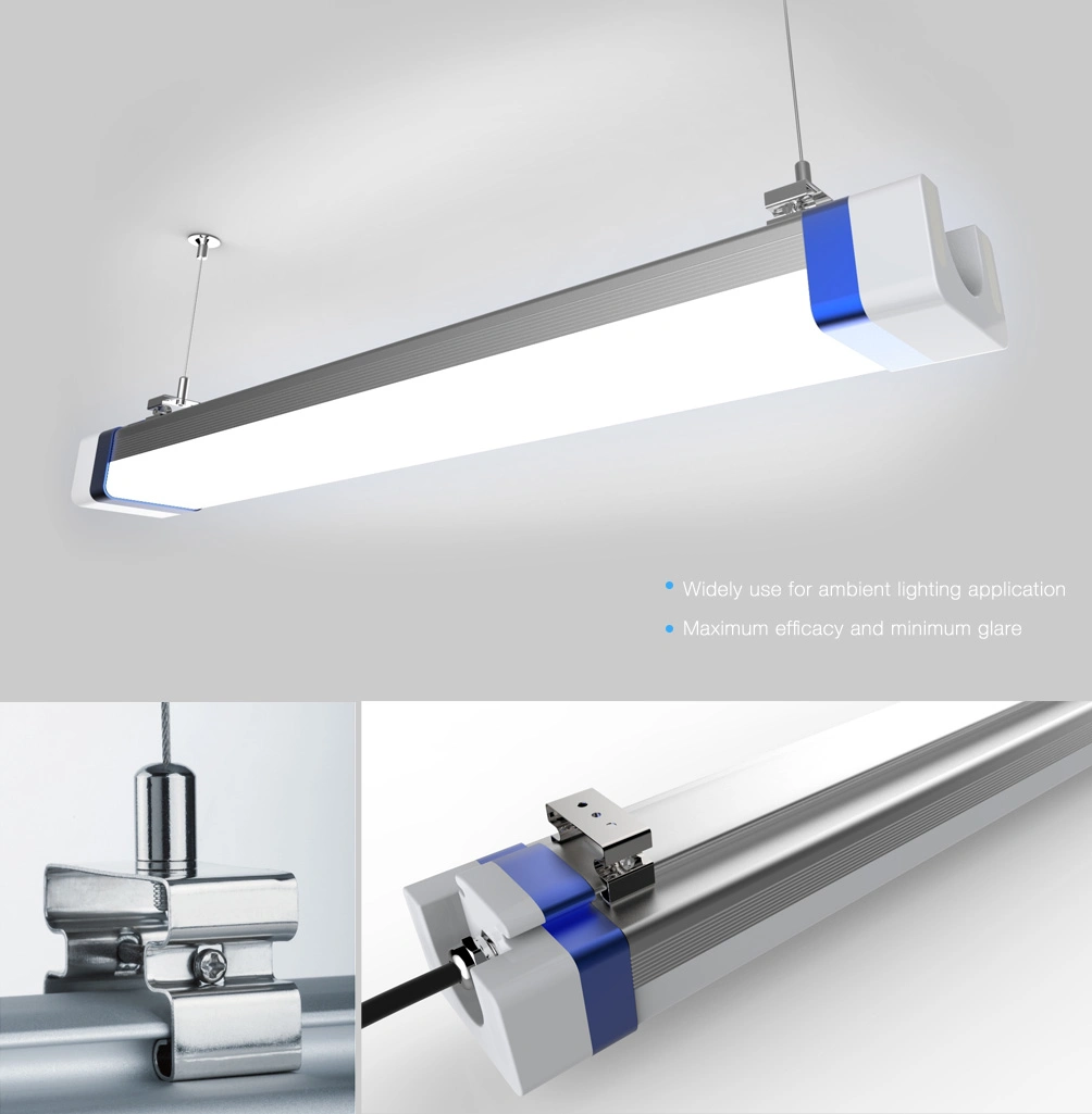 130lm/W1.2m 40W LED Tri-Proof Light Fixture Ceiling Batten LED Linear Light