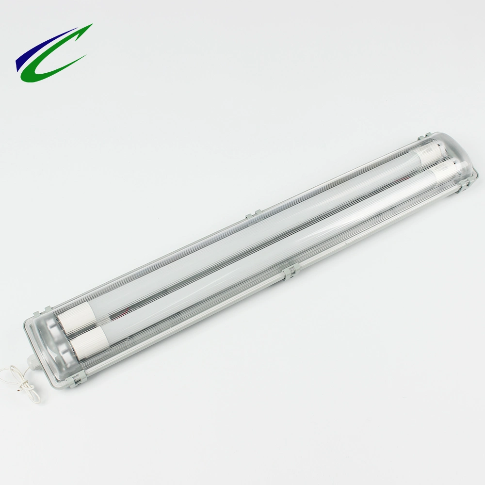 LED Double Tube Light Office School Light Fluorescent Tube Lamp Water-Proof Outdoor Tunnel Light