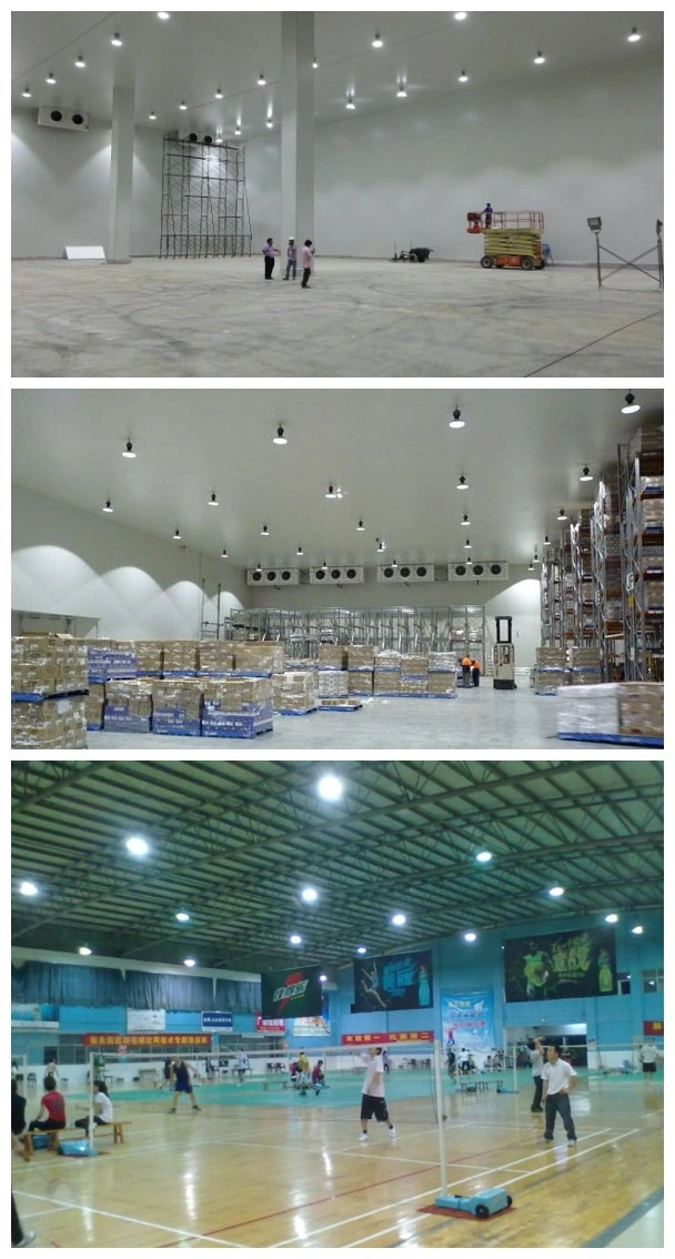 60W 100W LED High Bay Light 5000K Daylight Industrial LED Light with Hanging Fluorescent Fixture