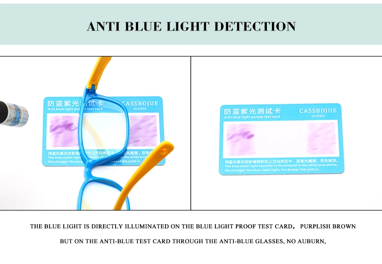 Anti-Blue Light Blocking Glasses Silicone Frame Blue Light Filtering Glasses for Kids
