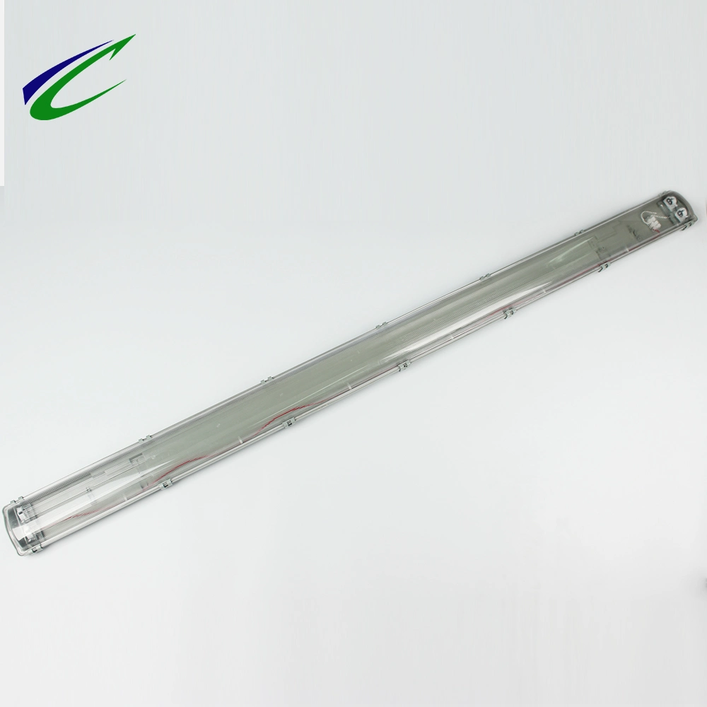 Triproof Light with Two LED Tubes or Fluorescent Lamp Office Down Light Outdoor Wall Light