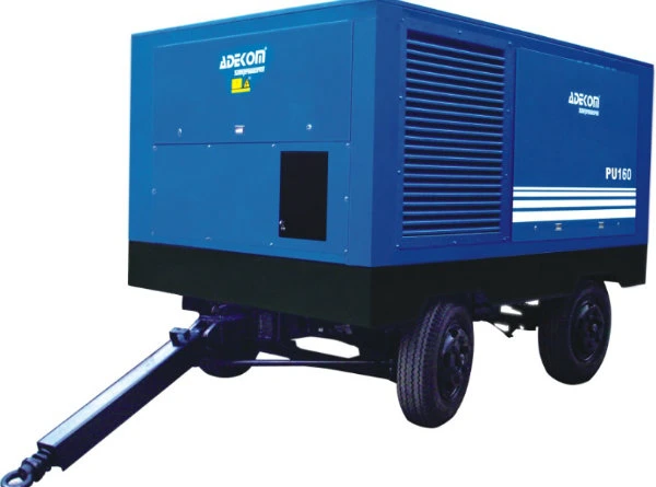 Oil and Gas Application Ex Rated, Zone 2 Explosion-Proof Diesel Portable Screw Air Compressor