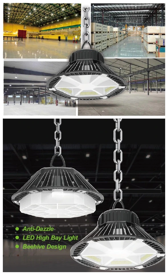 Round LED Warehouse Lamp IP65 Industrial Lighting High Bay Fixture LED Garage Lighting