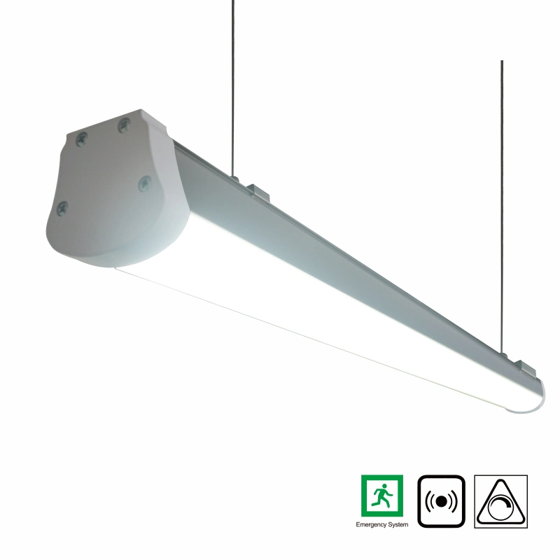 Commercial Emergency Lamps Waterproof Lighting Fixture Tri-Proof LED Batten Light