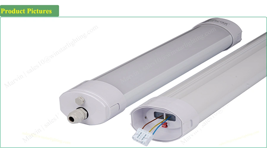 LED Tri Proof Light, Internal Integrated Battery Emergency Light, LED Tri-Proof Light