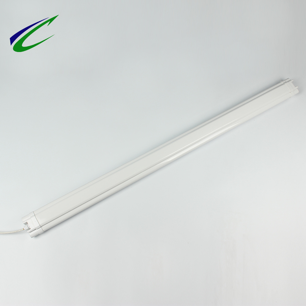 IP65 Milky LED Strip Lighting Fixtures Tri Proof Integration Light Vapor Tight Light Waterproof Lighting Fixtures