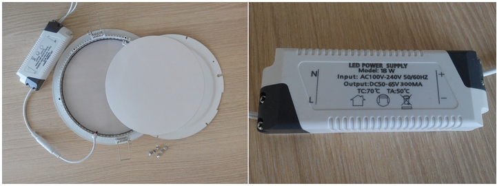 LED Lamp Panel 9W, 9W Recessed LED Round Ceiling Light