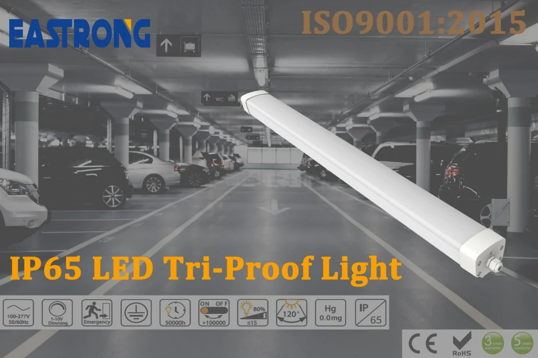 LED Linear Lighting Fixture 2FT 20W Waterproof Fitting Tri-Proof Light