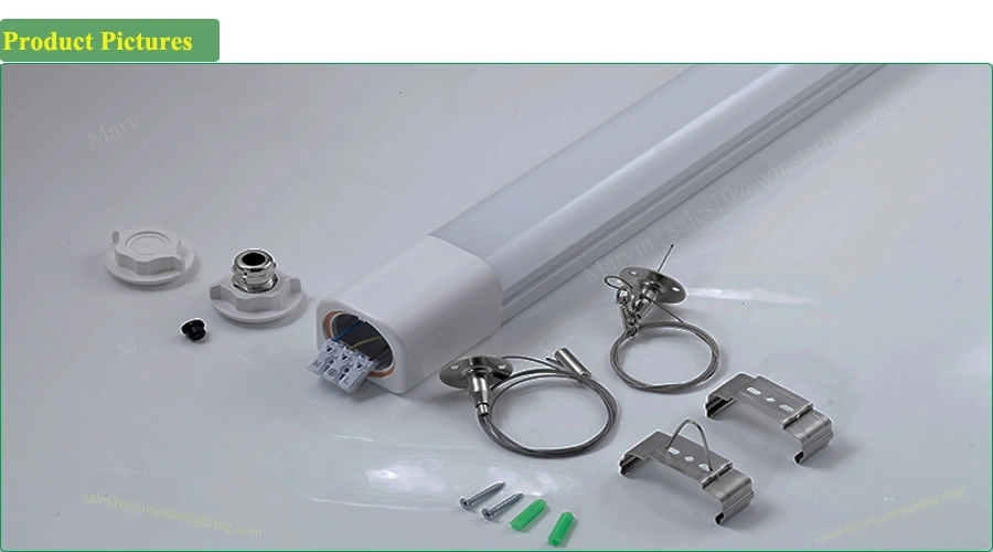 China Wholesale 120cm 40W Waterproof IP66 LED Linear Light, LED Tri Proof Light for Supermarket Lighting