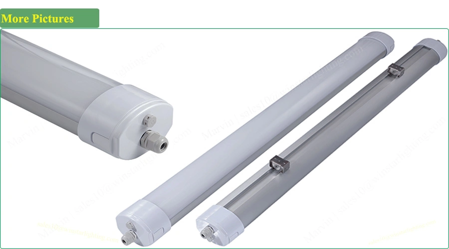 High Power LED Tri Proof Tube Internal Integrated Battery Emergency Light, LED Tri-Proof Light