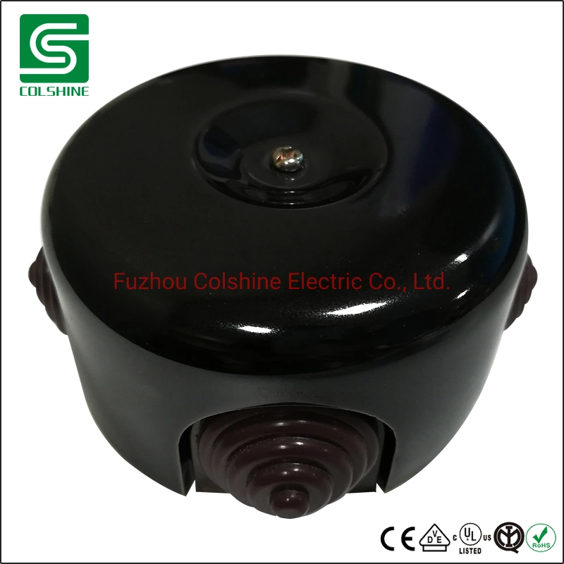 European Antique Electrical Porcelain Junction Box Retro Ceramic Junction Box for Wiring